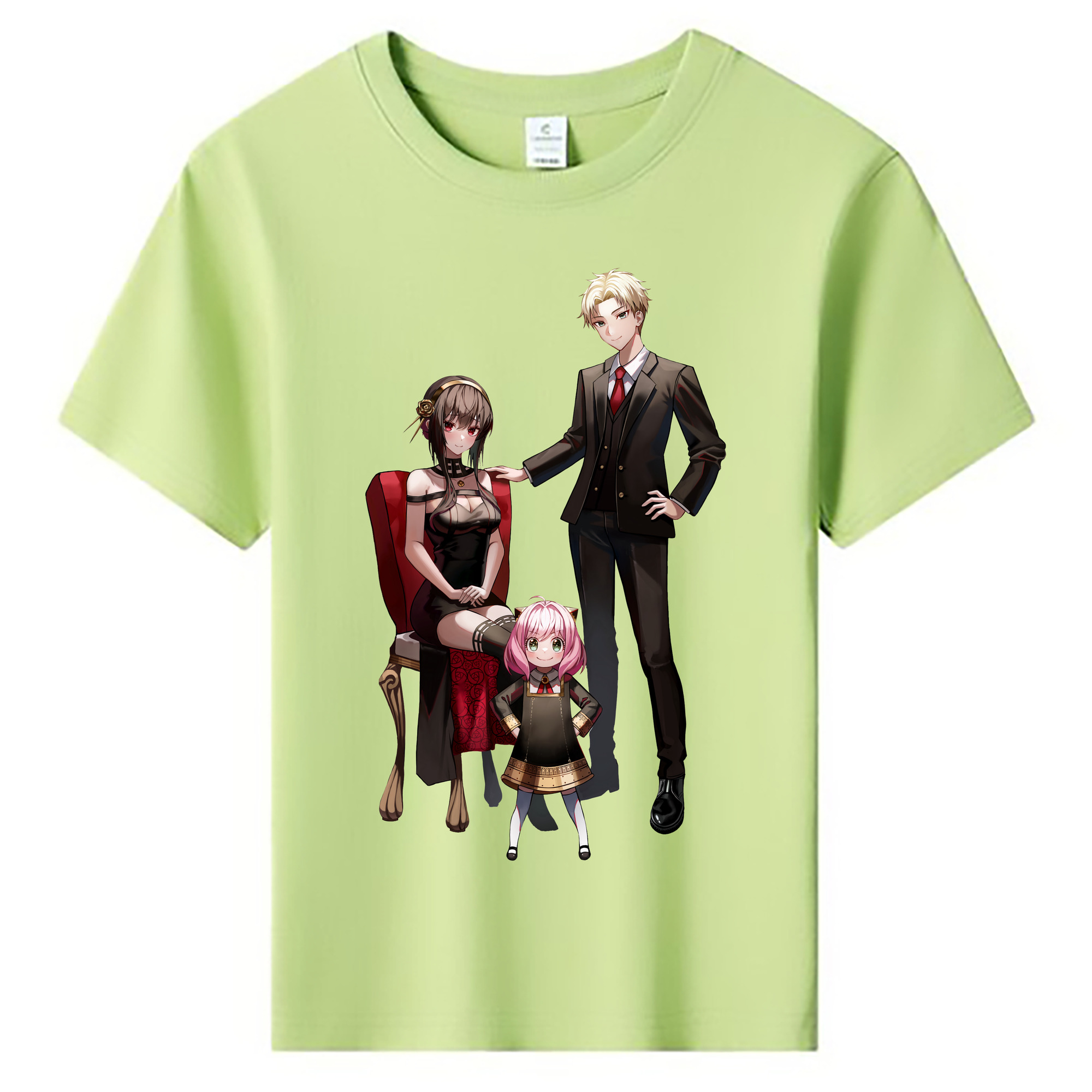 （画像用） SPY×FAMILY间谍家家酒 綿100％キッズTシャツ（フロントプリント）